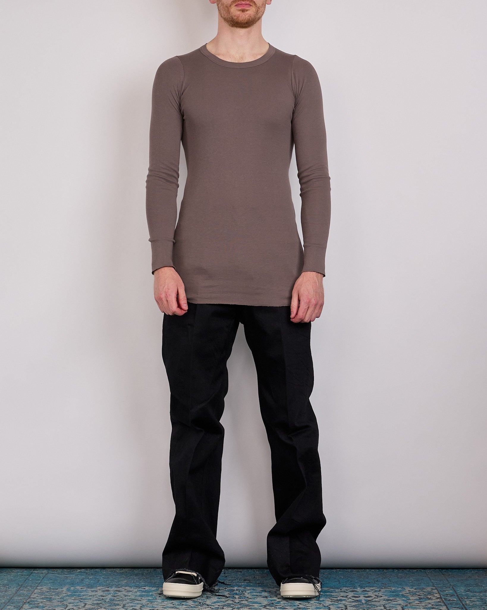 Rick Owens Longsleeve Rib T-Shirt Classic Jersey Dust – LESS 17