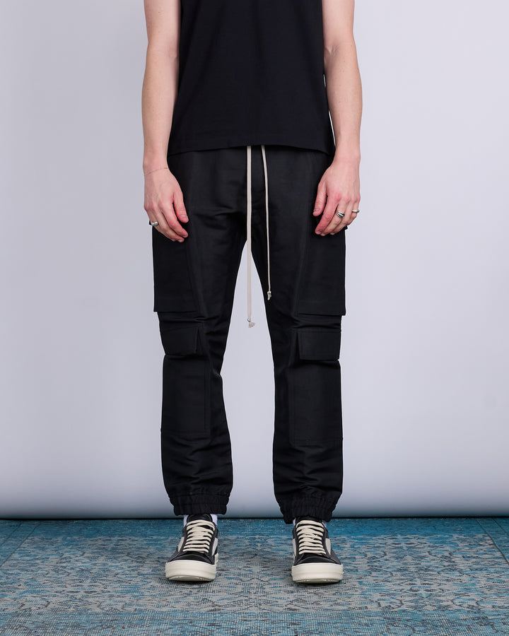 Rick Owens Mastodon Megacargo Pant Hvy Faille Black