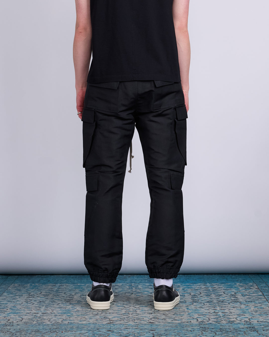 Rick Owens Mastodon Megacargo Pant Hvy Faille Black