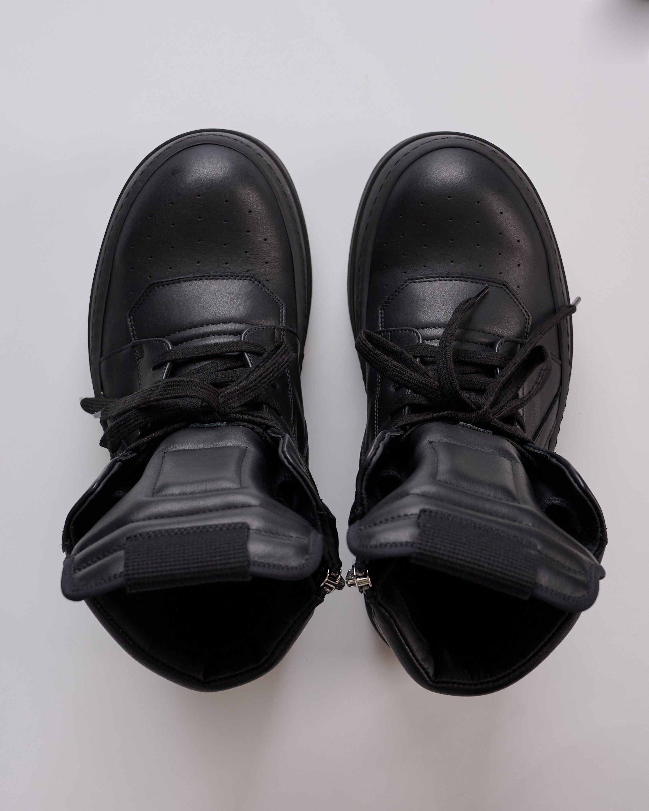 Rick Owens Mega Bumper Geobasket LCO Leather All Black – LESS 17