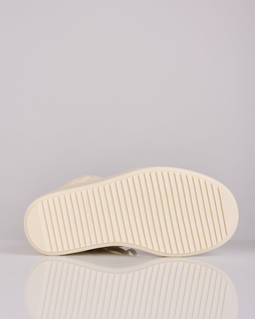 Rick Owens Mega Bumper Geobasket LCO Leather Milk/Milk/Milk