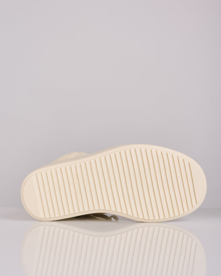 Rick Owens Mega Bumper Geobasket LCO Leather Milk/Milk/Milk