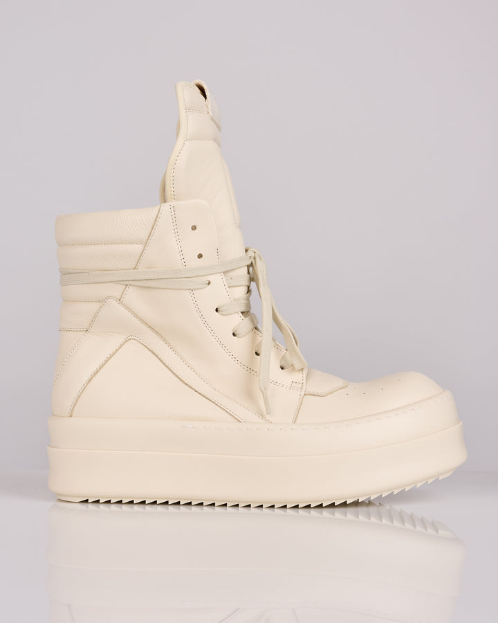 Rick Owens Mega Bumper Geobasket LCO Leather Milk/Milk/Milk