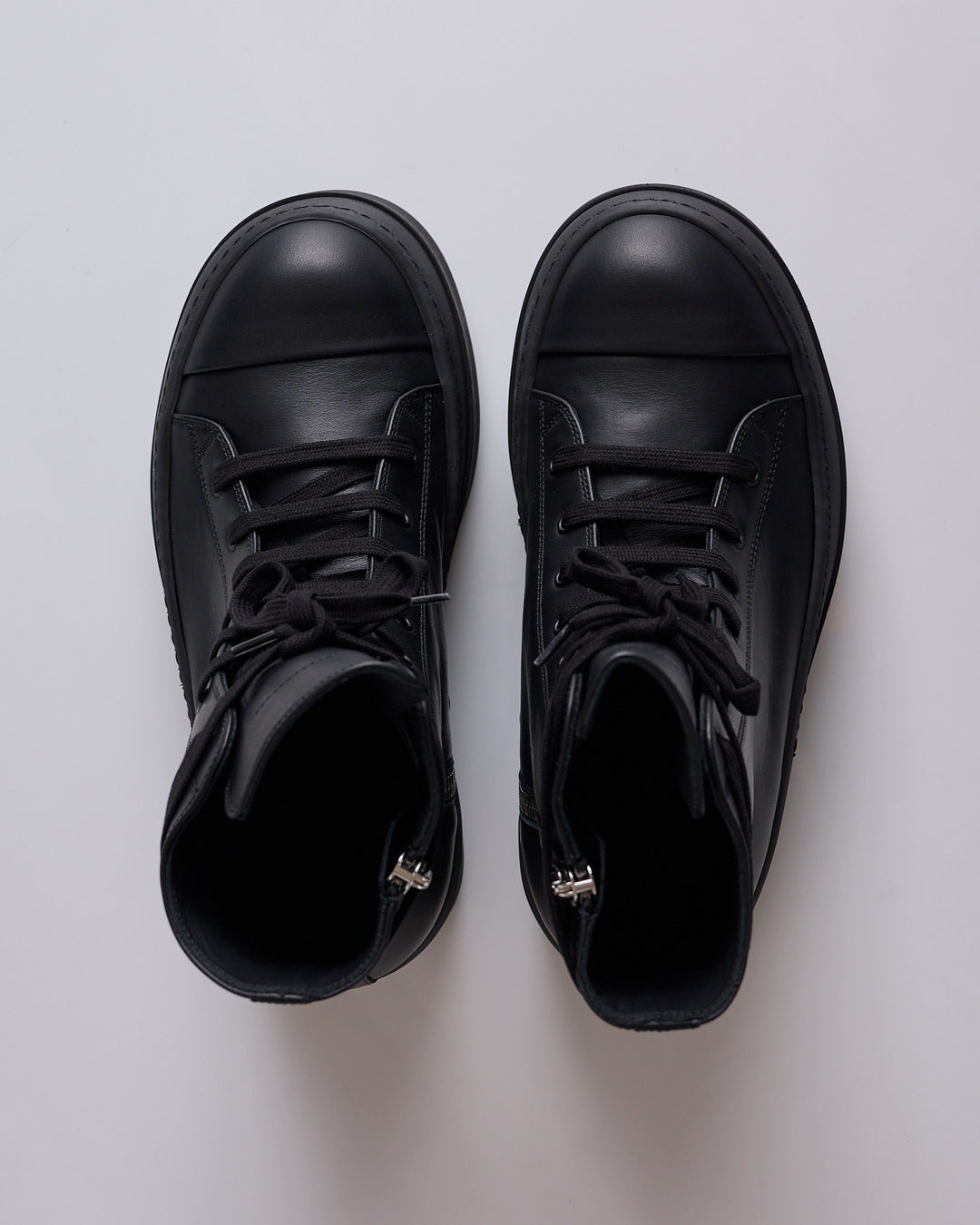 Rick Owens Mega Bumper Sneak LCO Leather All Black