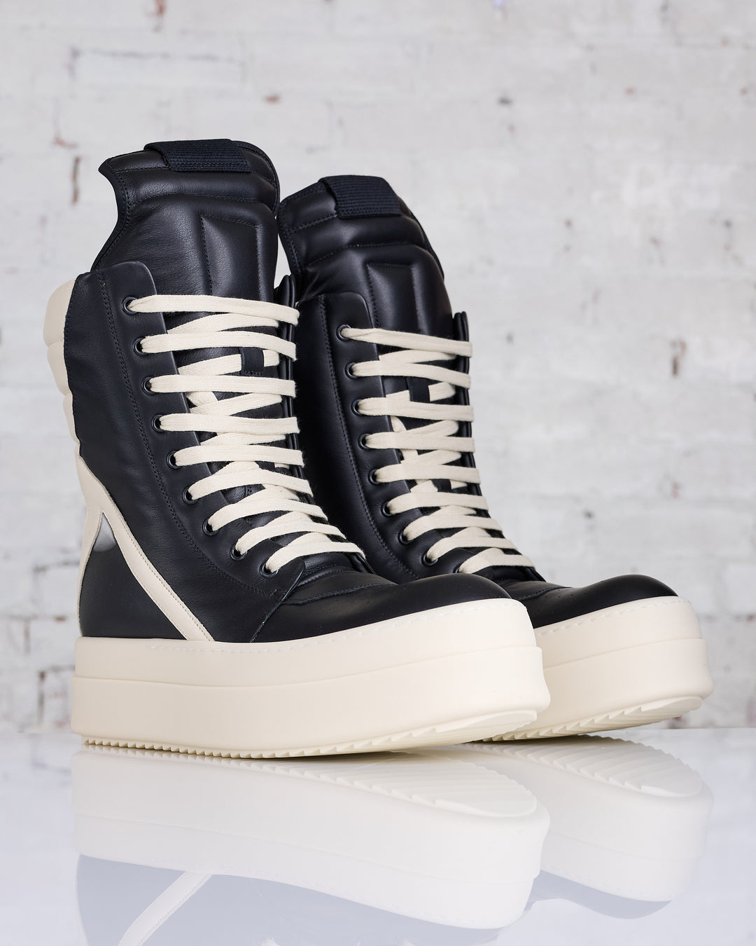 Rick Owens Mega Geobasket Black/Milk/Milk