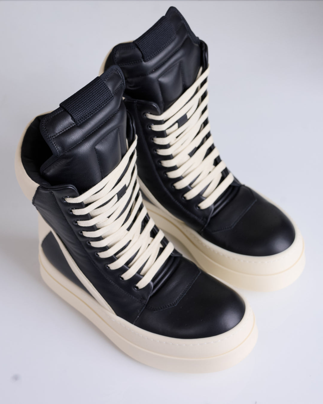 Rick Owens Mega Geobasket Black/Milk/Milk