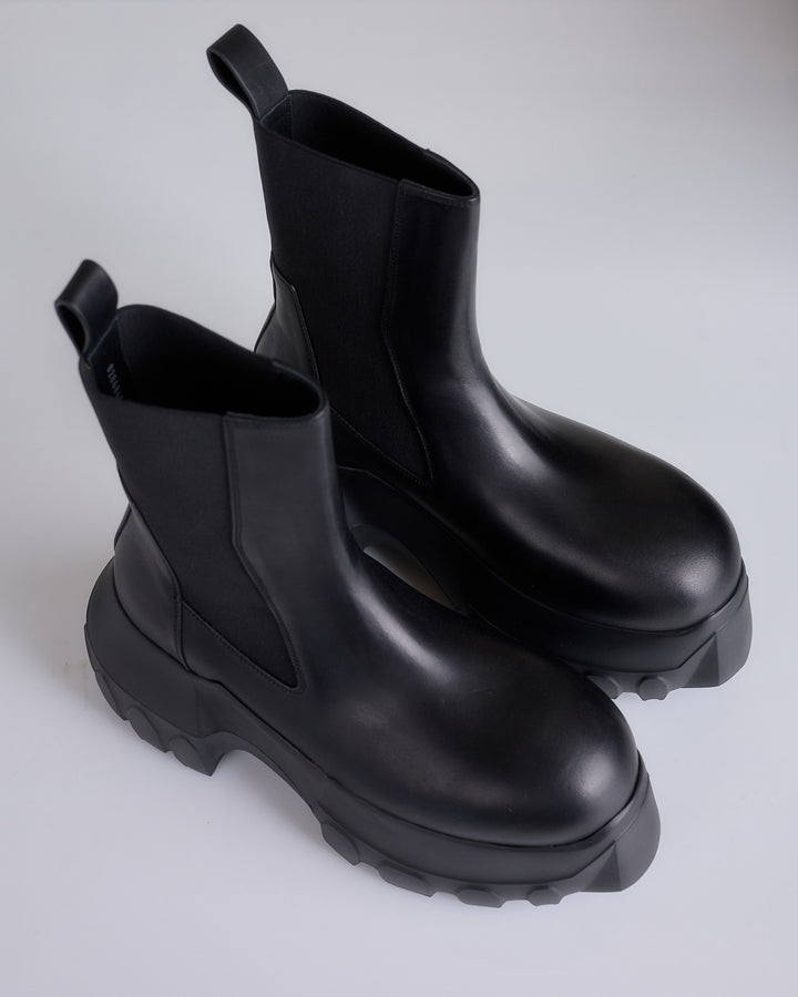 Rick Owens Mega Tractor Beatle Boot Black Black