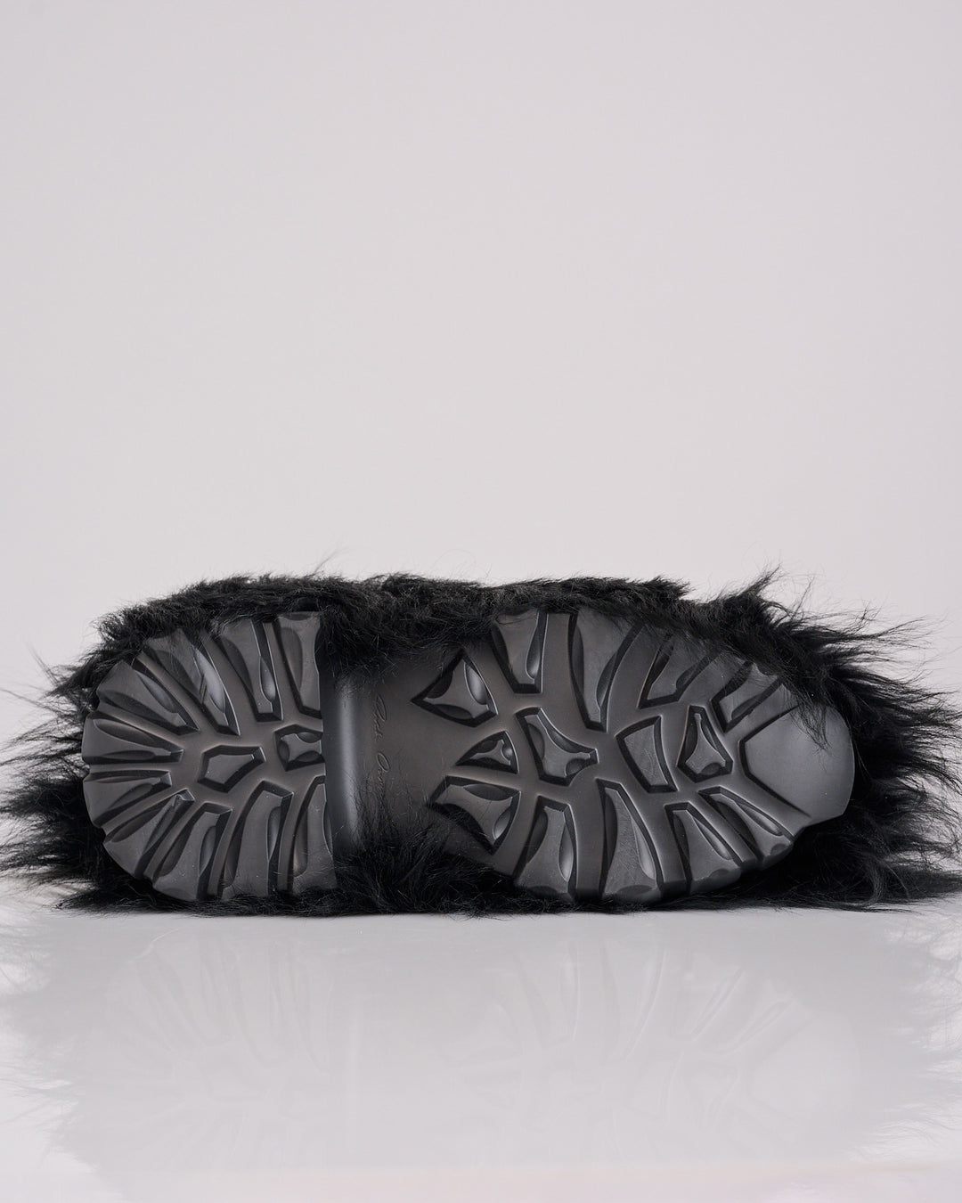 Rick Owens Megalace Lunar Mega Tractor Goat Boot Black Black