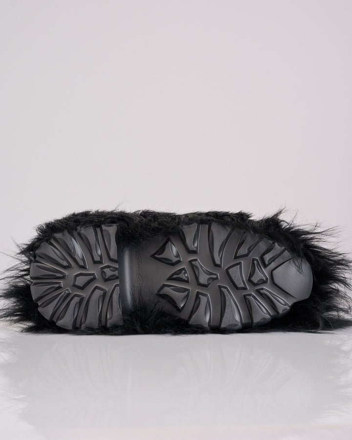 Rick Owens Megalace Lunar Mega Tractor Goat Boot Black Black