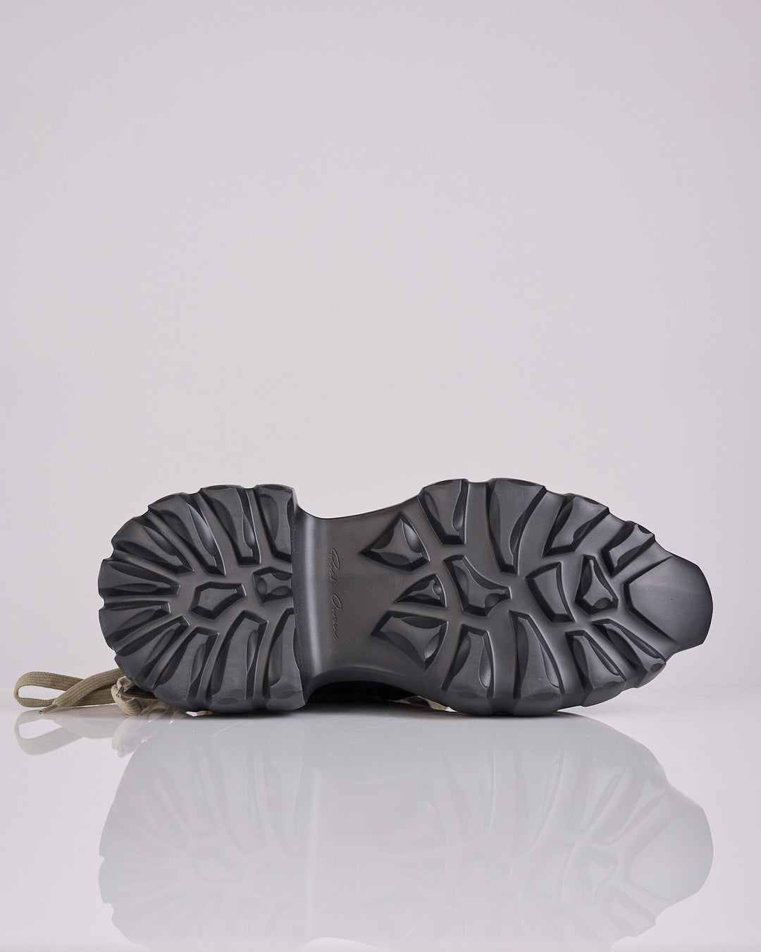 Rick Owens Megalaced Megatractor Boot LOO Leather Black