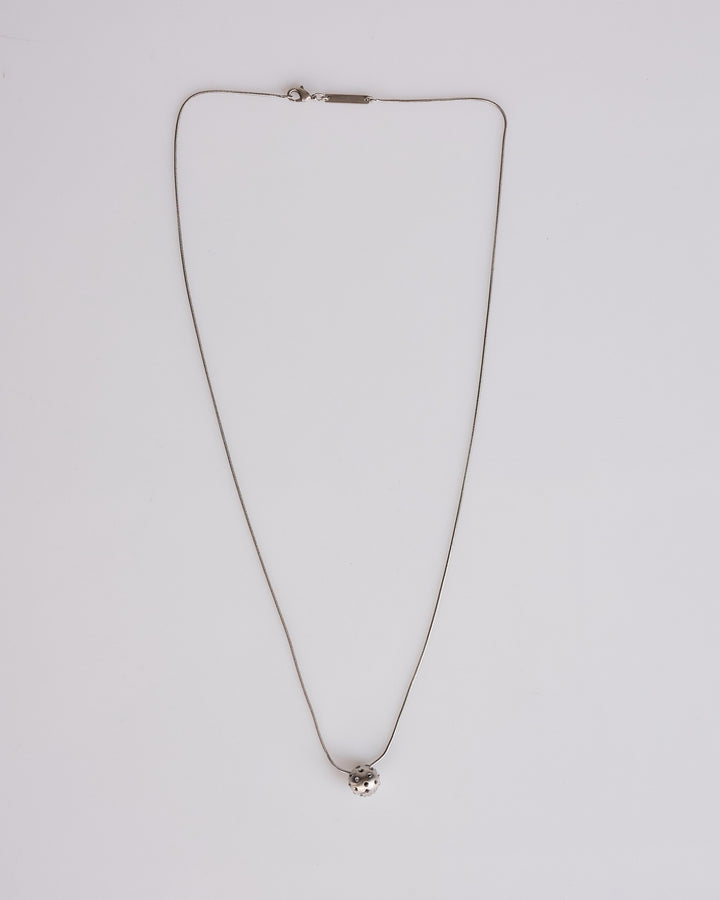 Rick Owens Mini Orb Pendant Brass Necklace Palladio