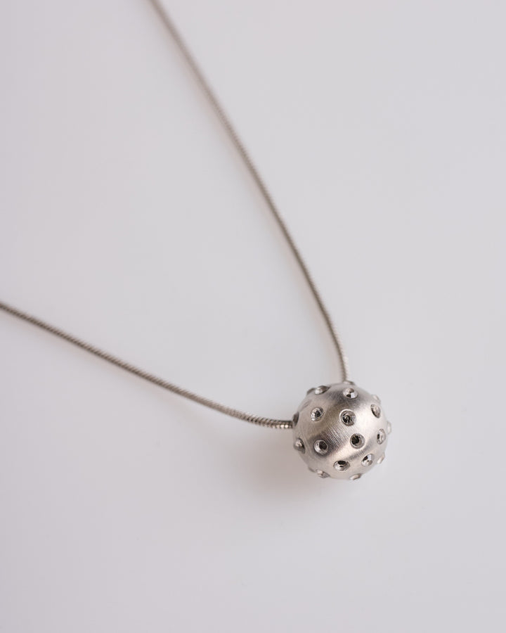 Rick Owens Mini Orb Pendant Brass Necklace Palladio