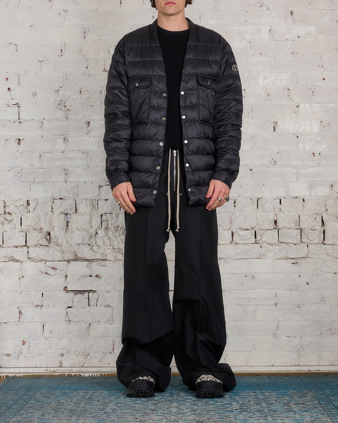 Rick Owens Moncler Bela Pant Cotton-Nylon Black