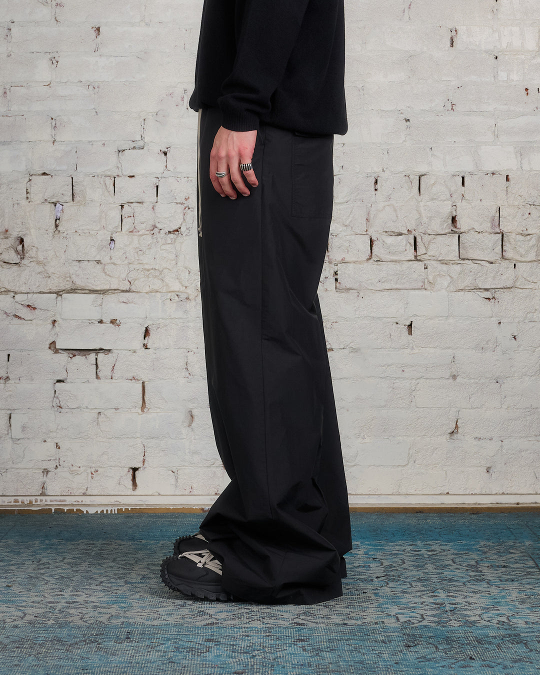 Rick Owens Moncler Bela Pant Cotton-Nylon Black