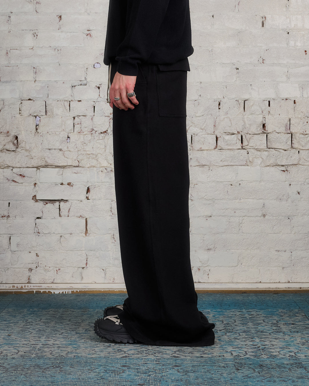 Rick Owens Moncler Bela Pant Felpa Black