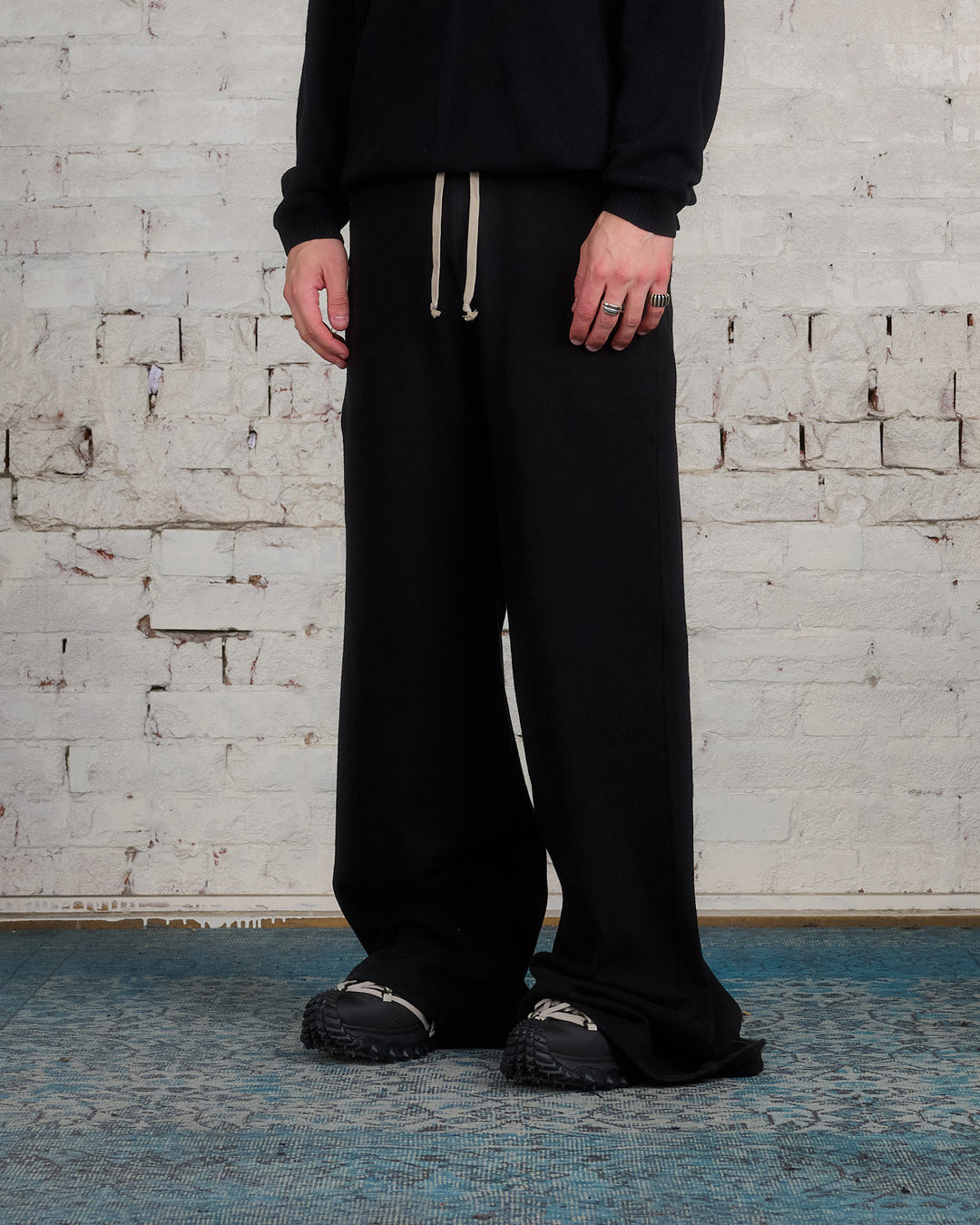 Rick Owens Moncler Bela Pant Felpa Black