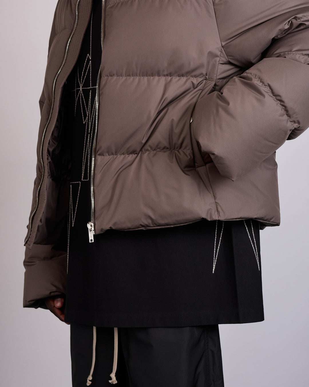 Rick Owens x Moncler Cycloptic Duvet Jacket Dark Dust