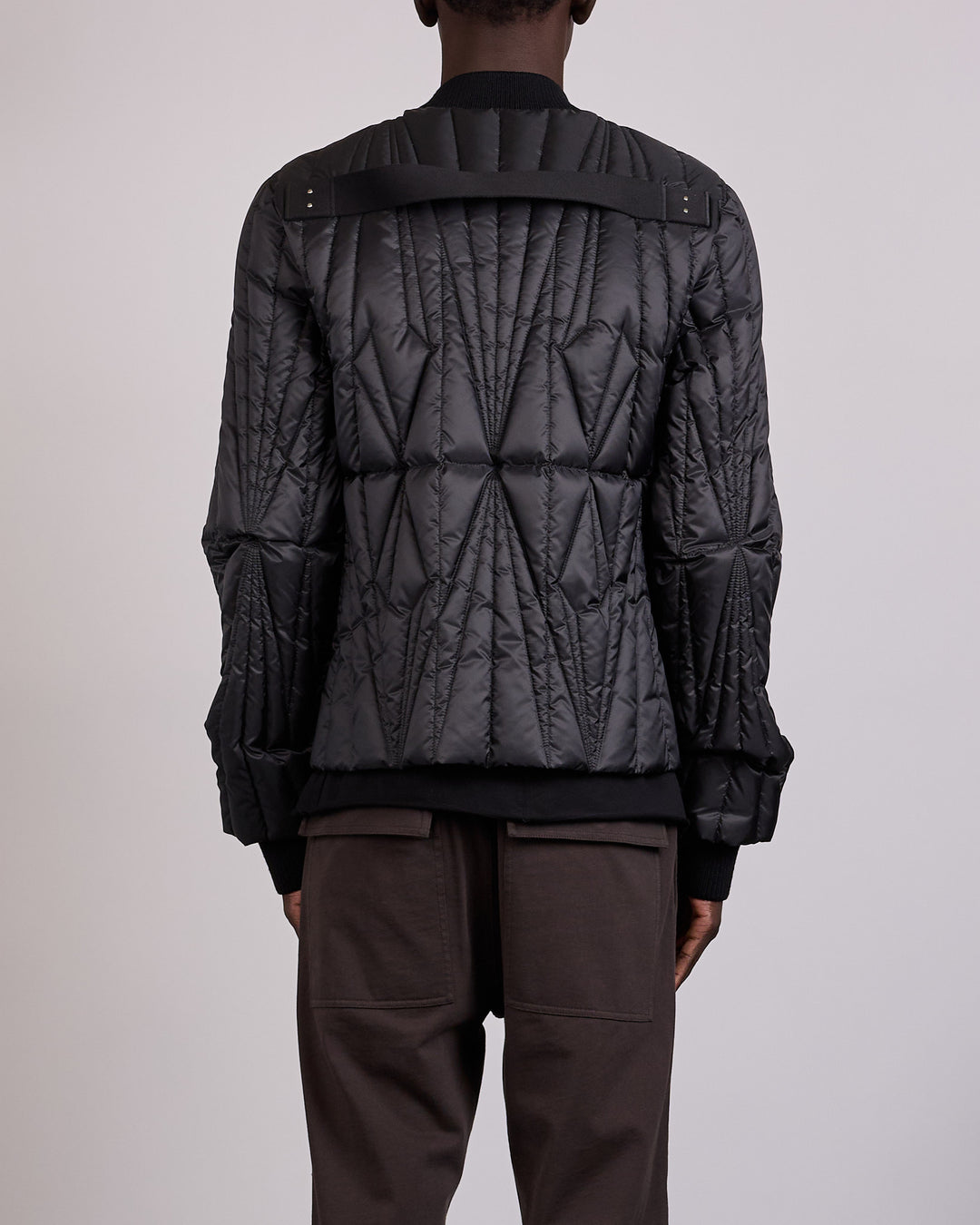 Rick Owens x Moncler Geocamo Flight Jacket Lightweight Duvet Black