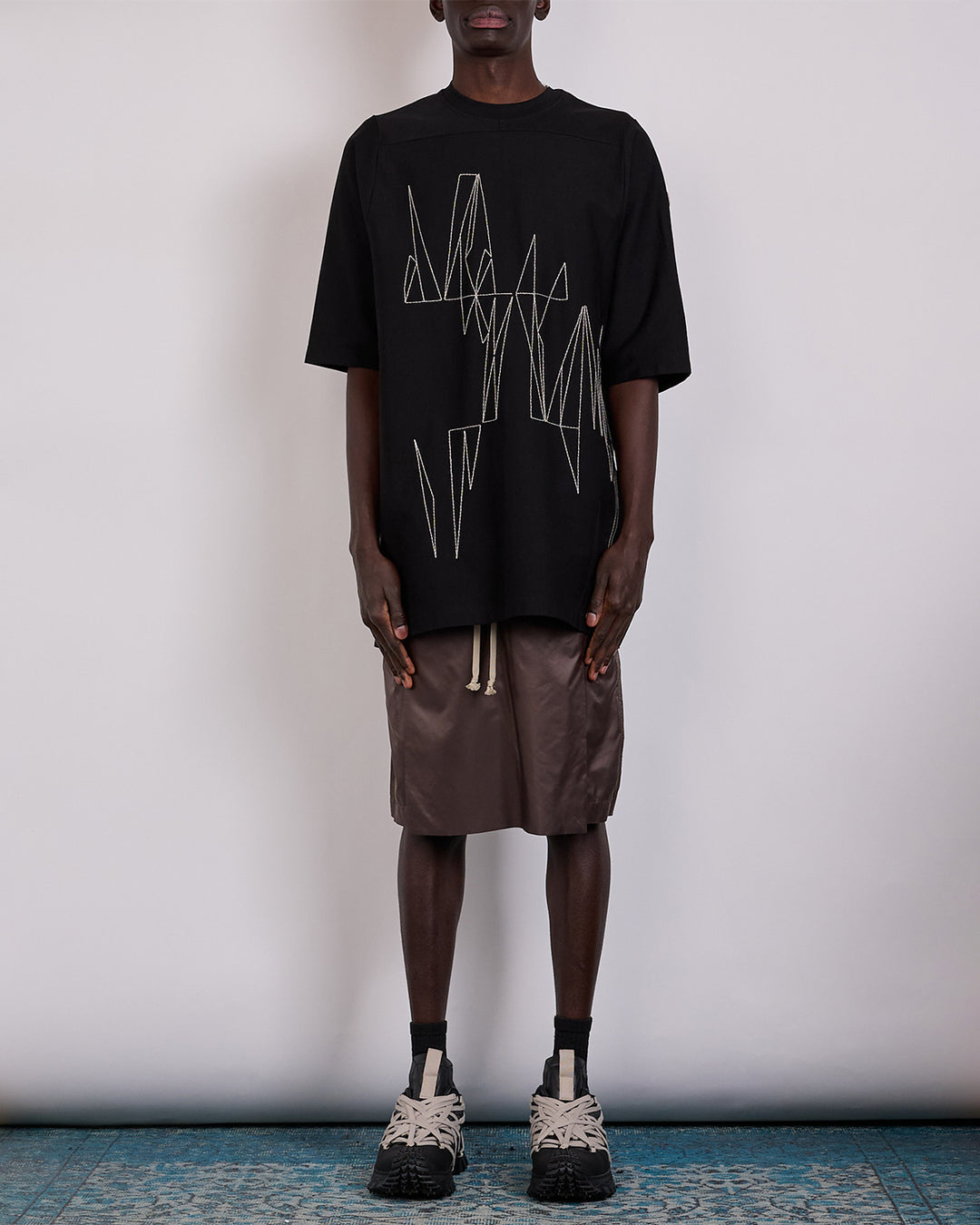 Rick Owens x Moncler Geocamo Jumbo T-Shirt Black