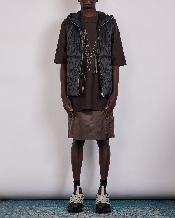 Rick Owens x Moncler Geocamo Ziplock Vest Lightweight Duvet Black