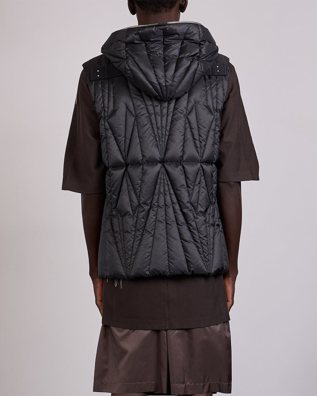 Rick Owens x Moncler Geocamo Ziplock Vest Lightweight Duvet Black