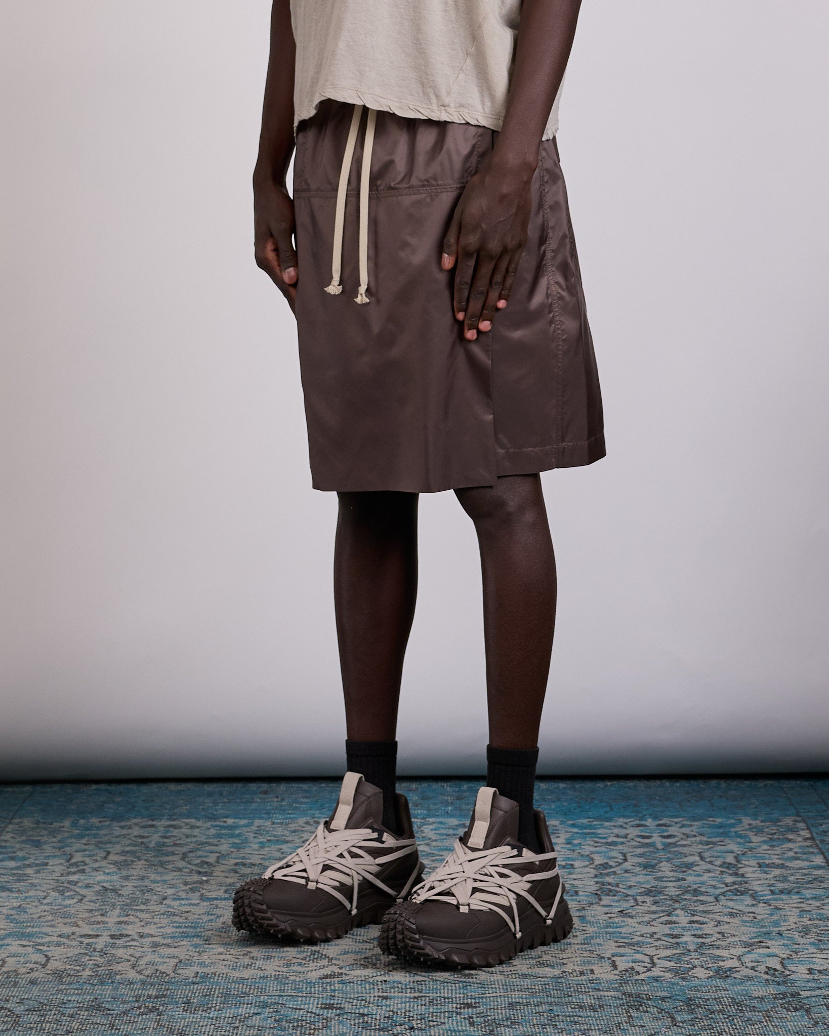 Rick Owens x Moncler Kiltshorts Short Dark Dust – LESS 17