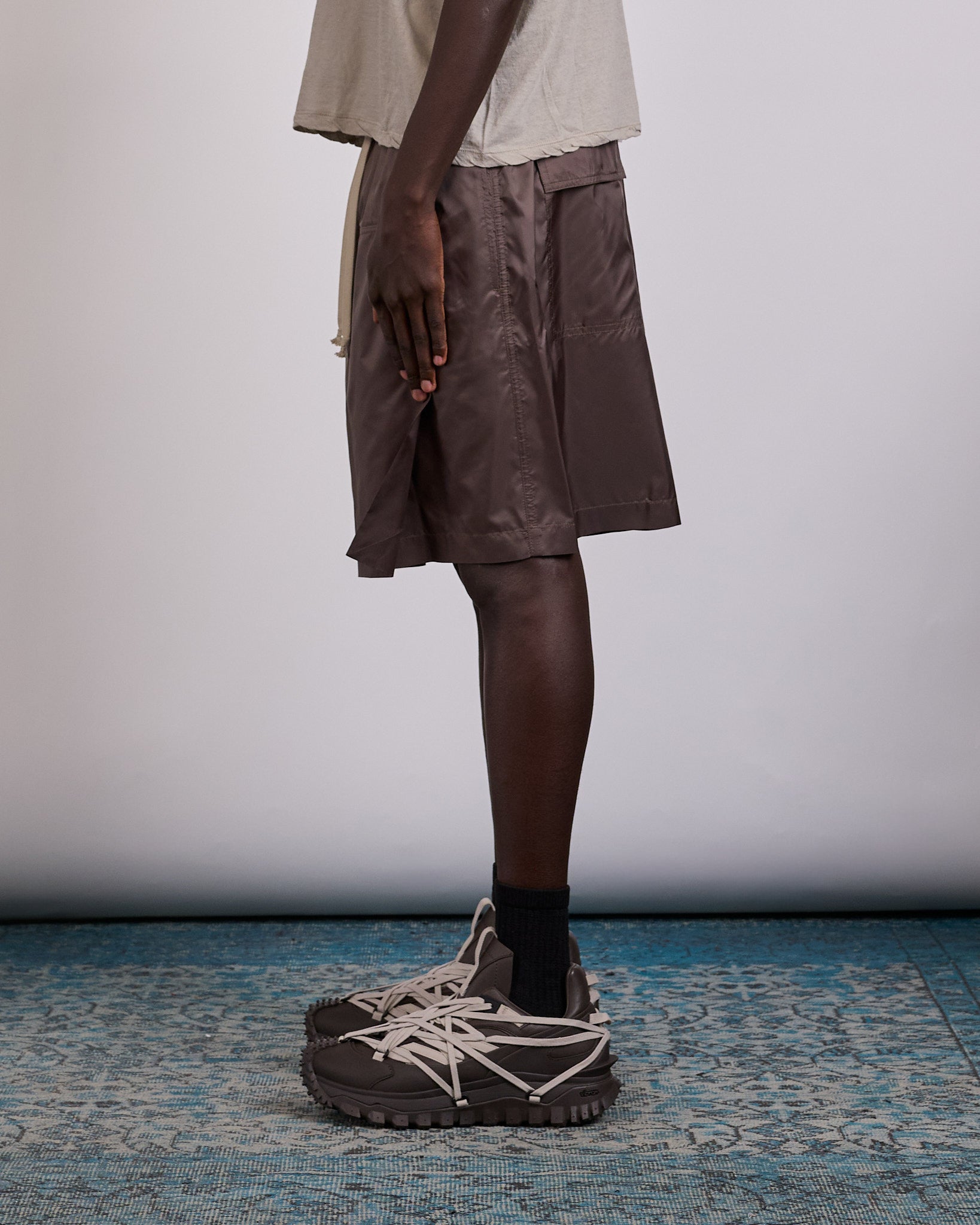 Rick Owens x Moncler Kiltshorts Short Dark Dust – LESS 17