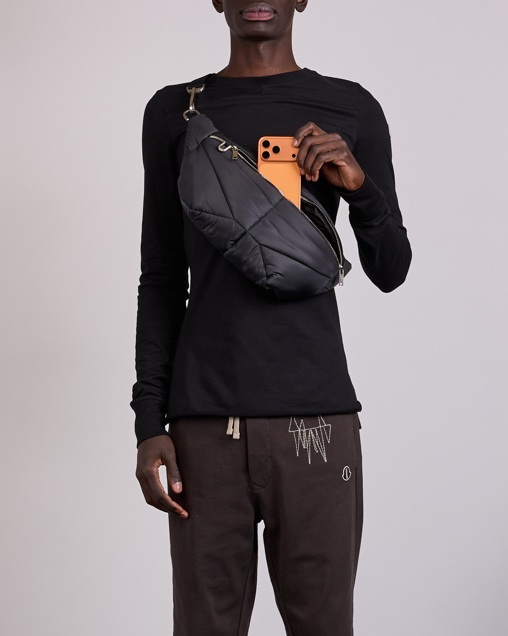 Rick Owens x Moncler Lightweight Duvet Bumbag Black – LESS 17