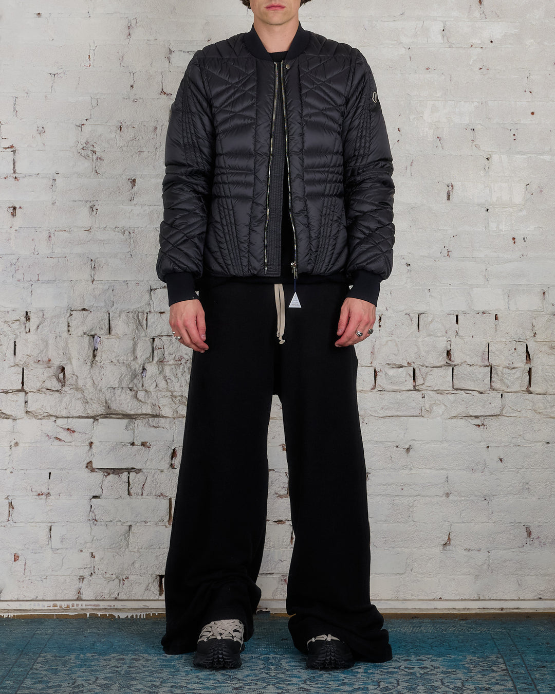 Rick Owens Moncler Megapenta Flight Jacket Black