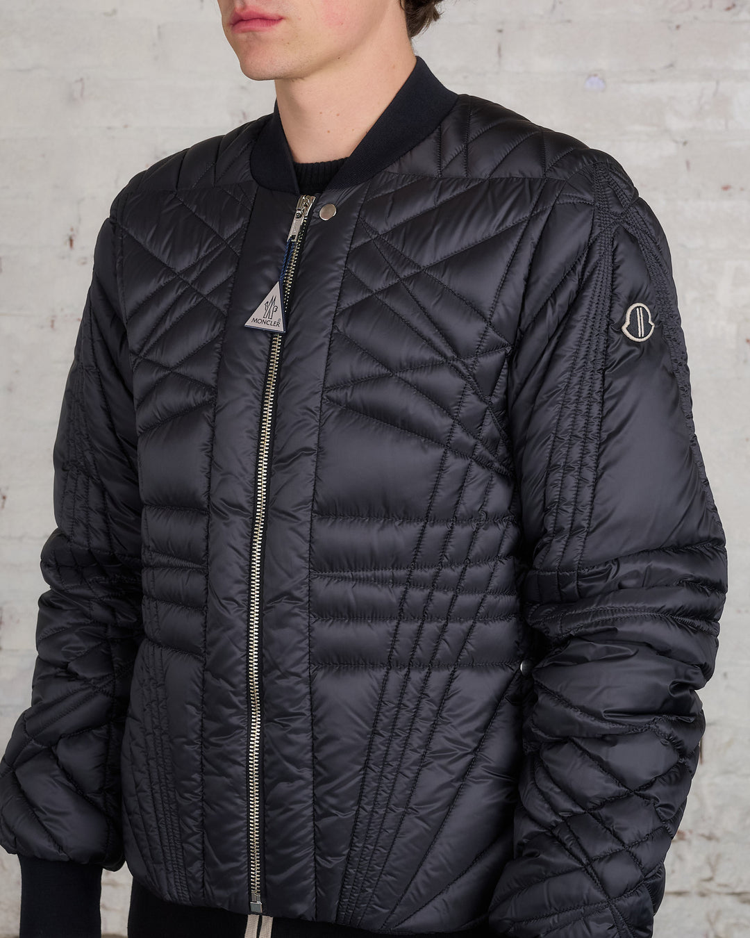 Rick Owens Moncler Megapenta Flight Jacket Black