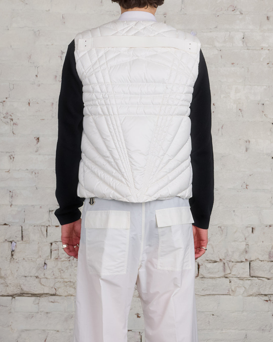 Rick Owens Moncler Megapenta Vest Jacket Milk