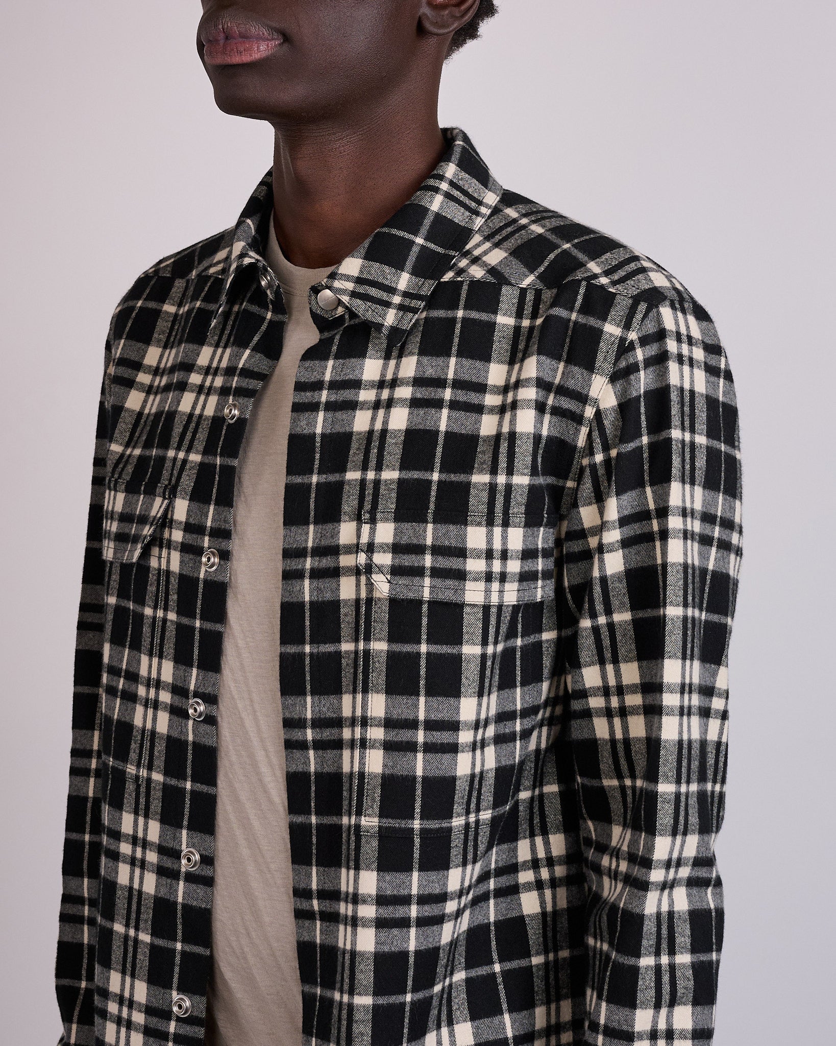 Rick Owens Outershirt Cotton Plaid Black – LESS 17