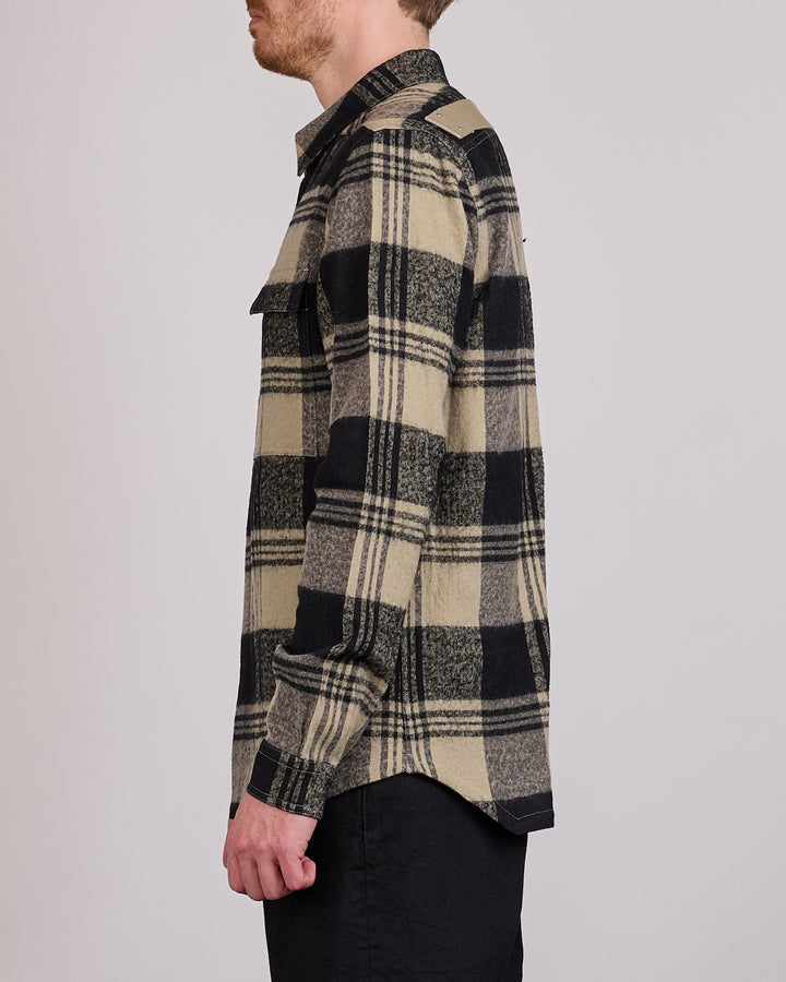 Rick Owens Outershirt Cotton Plaid Pearl