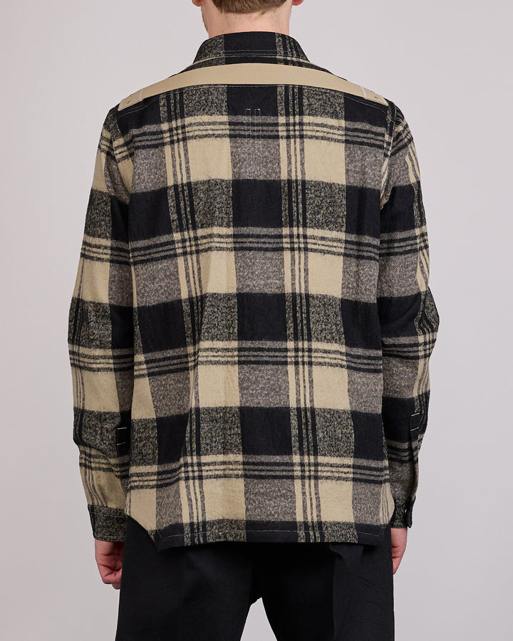 Rick Owens Outershirt Cotton Plaid Pearl