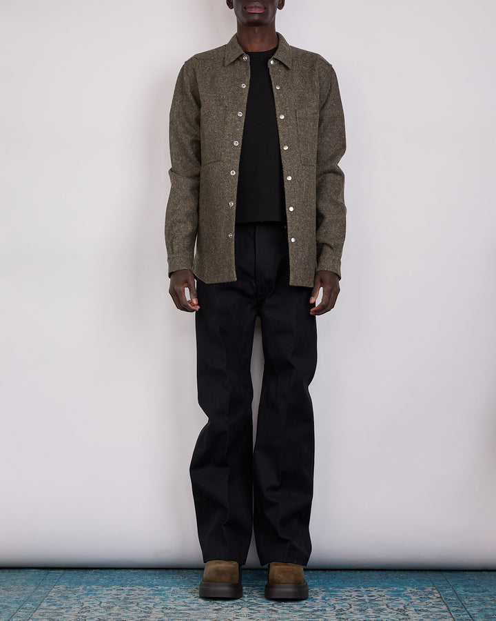 Rick Owens Outershirt Rugged Wool Bosco