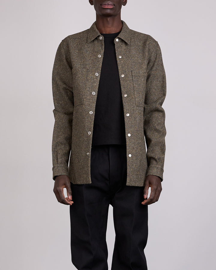 Rick Owens Outershirt Rugged Wool Bosco