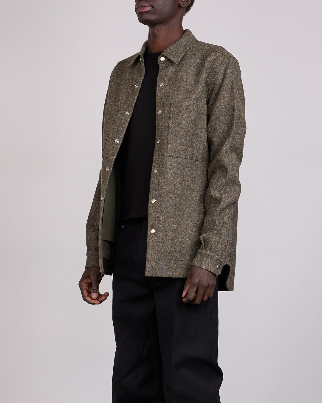 Rick Owens Outershirt Rugged Wool Bosco