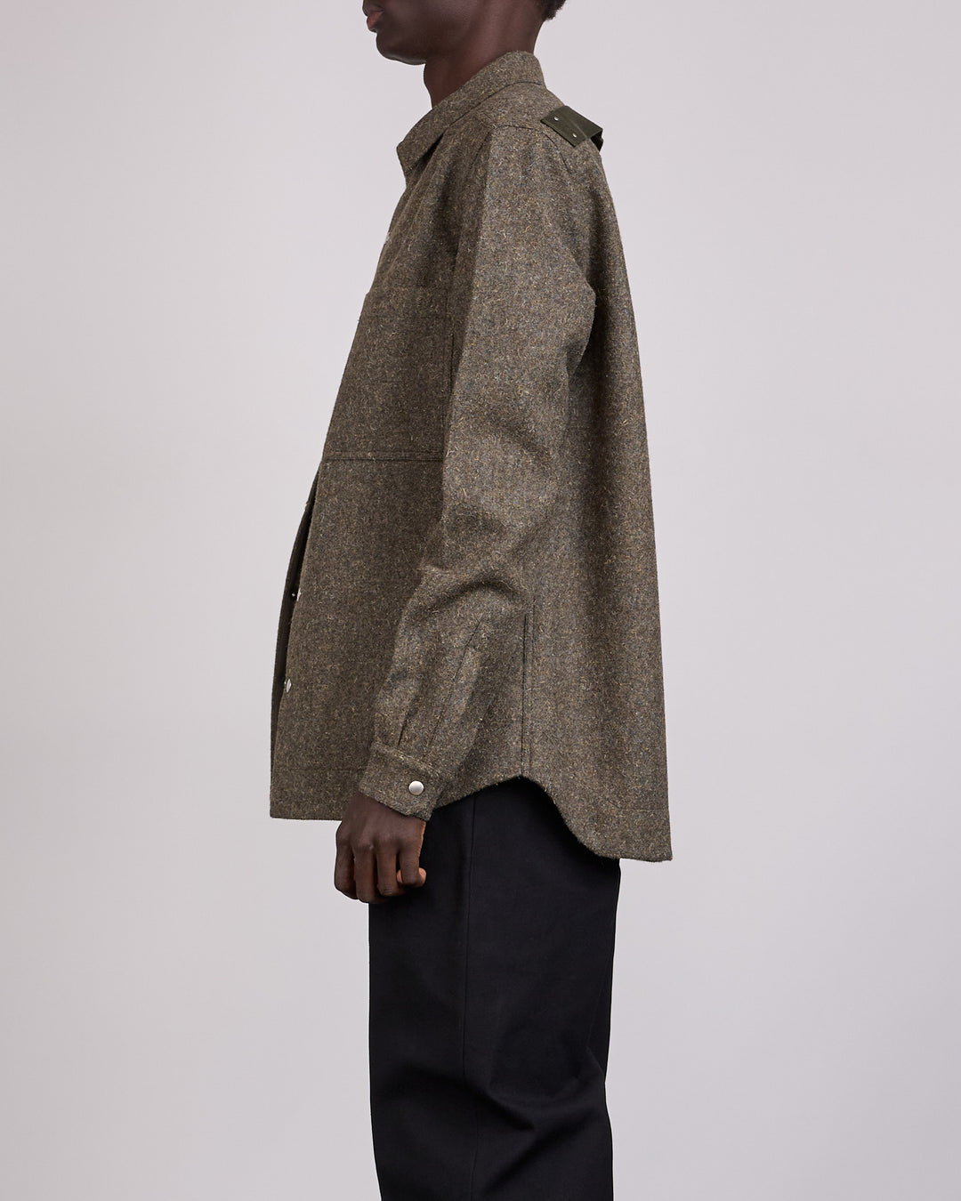 Rick Owens Outershirt Rugged Wool Bosco