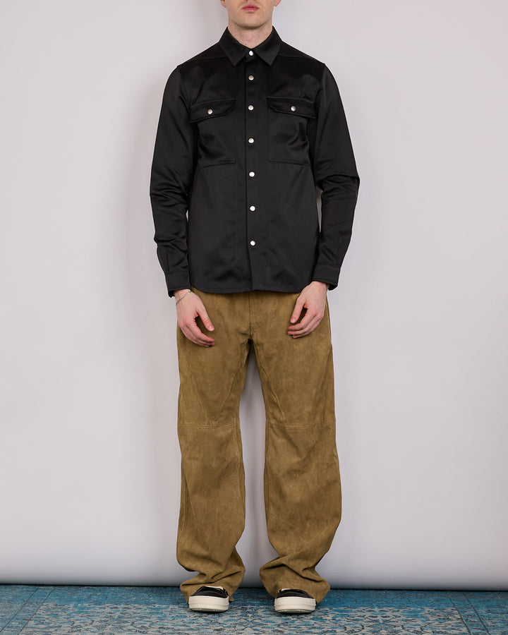 Rick Owens Outershirt Tech Duchesse Black