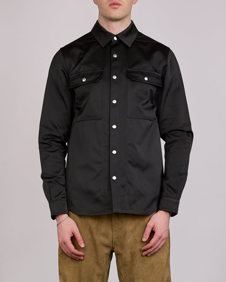 Rick Owens Outershirt Tech Duchesse Black