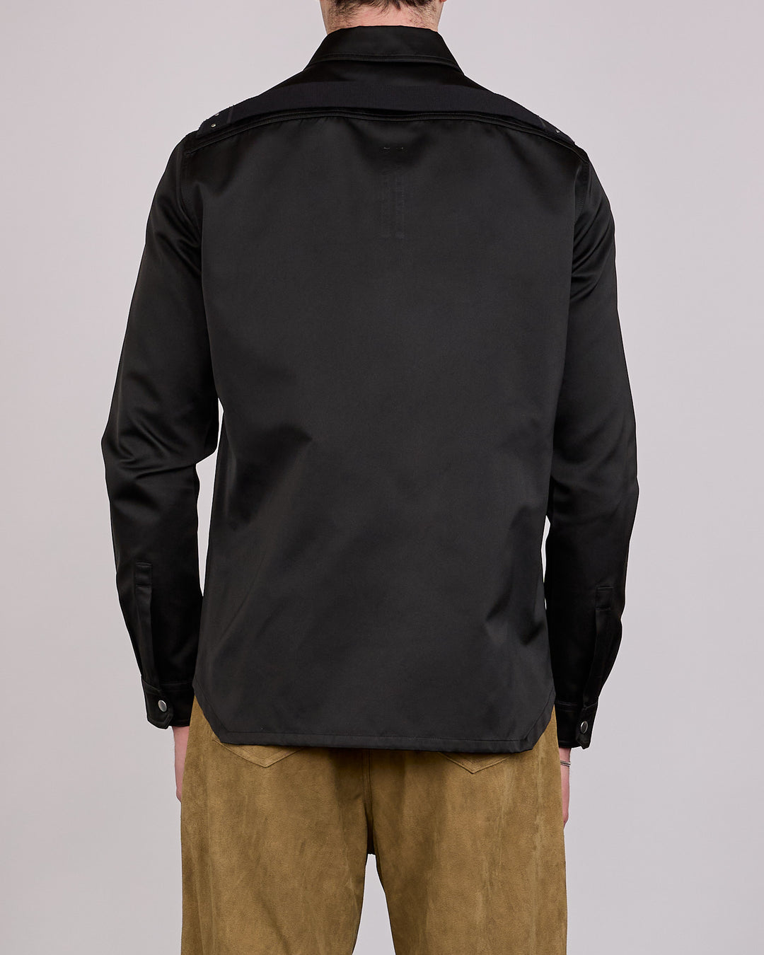 Rick Owens Outershirt Tech Duchesse Black