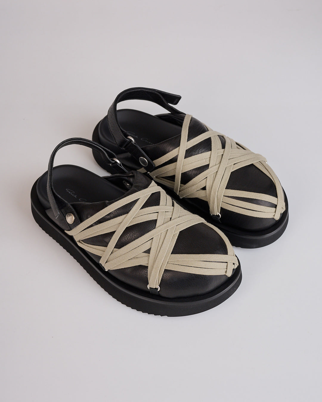 Rick Owens Padded Megalace Mule Black Pearl