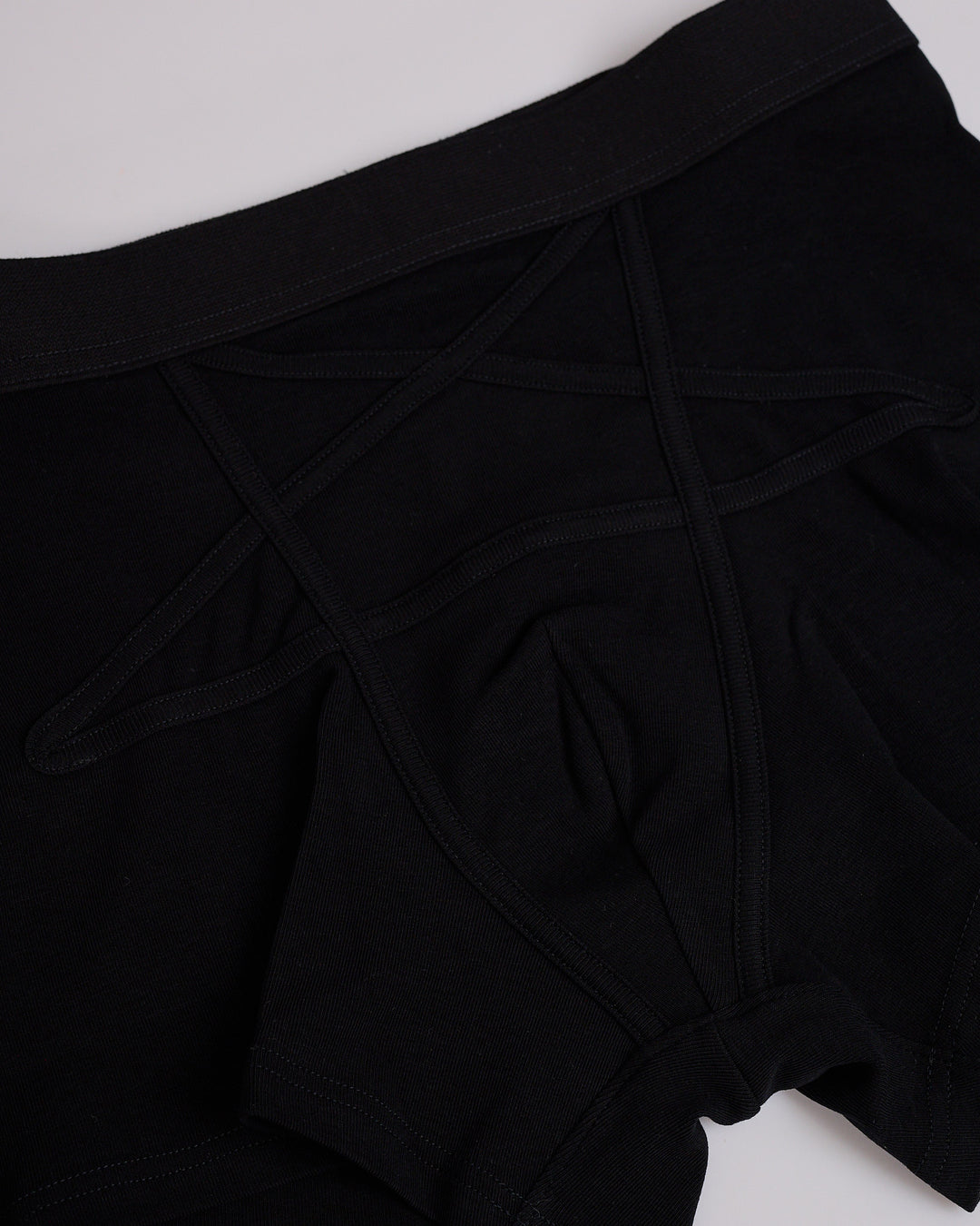 Rick Owens Penta Boxer Brief Cotton Stretch Jersey Black