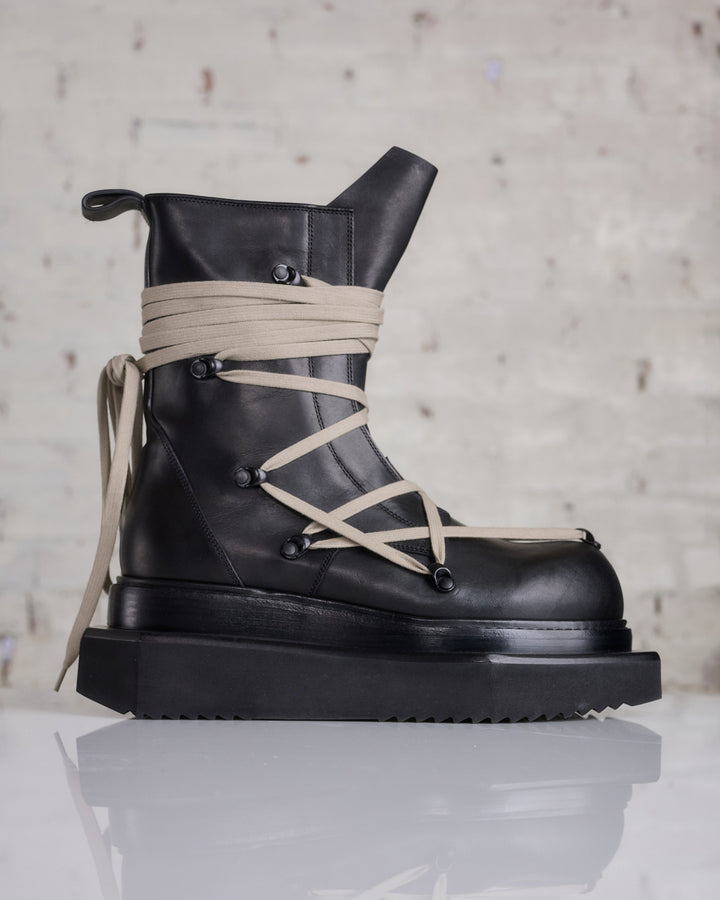 Rick Owens Pentalaced Turbo Cyclops Boot Black