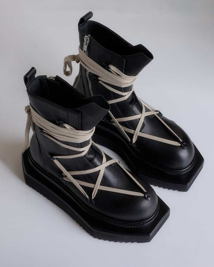 Rick Owens Pentalaced Turbo Cyclops Boot Black