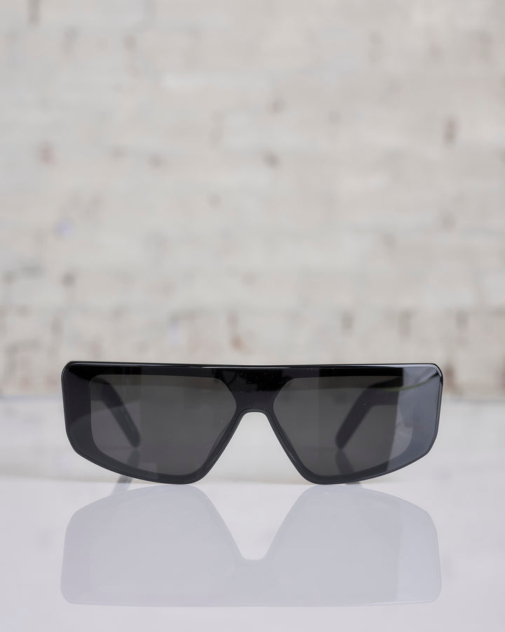 Rick Owens Performa Sunglass Porterville Gloss Black Black