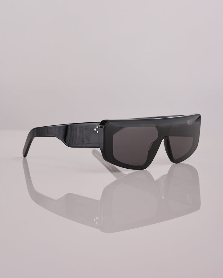 Rick Owens Performa Temple Sunglass Black Black