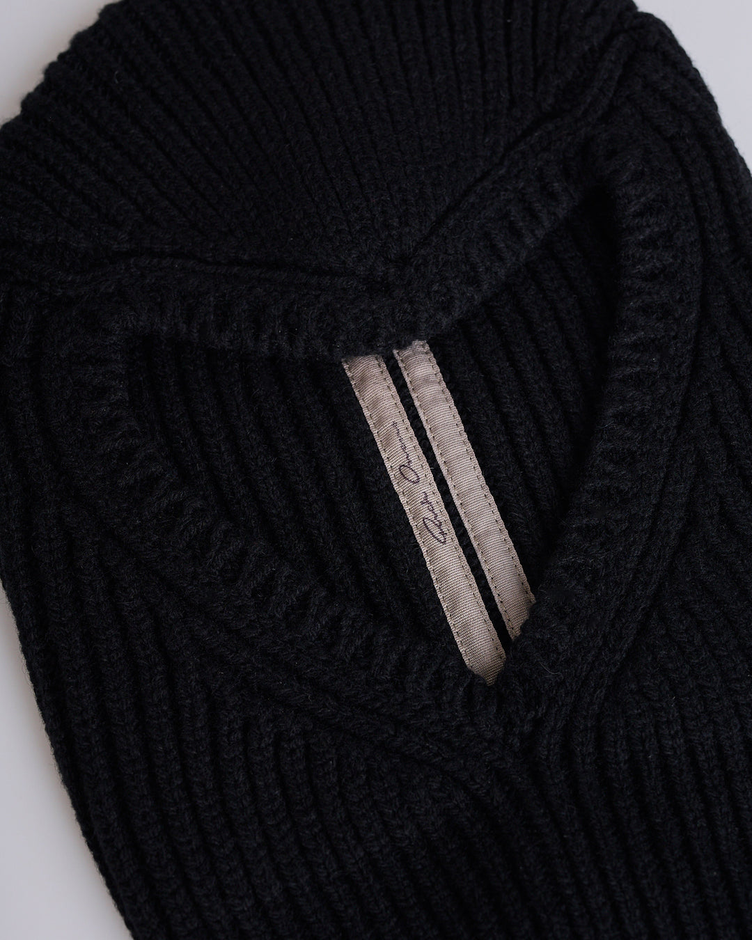 Rick Owens Porterville Skull Balaclava Cashmere Black