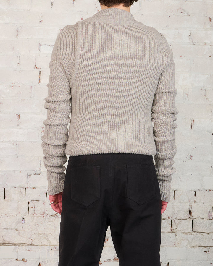 Rick Owens Recycled Cashmere Banana Sweater Pearl