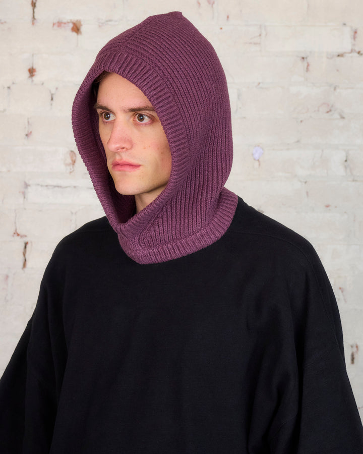 Rick Owens Recycled Cashmere Hood Amethyst